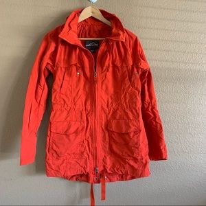Eddie Bauer Travex Lightweight Burnt Orange Utility Jacket Size Small